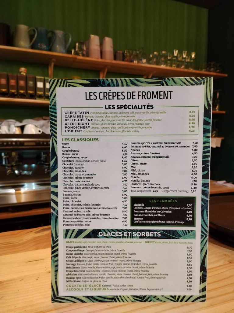 Crêperie Lorient La Grange - Les crêpes de froment -