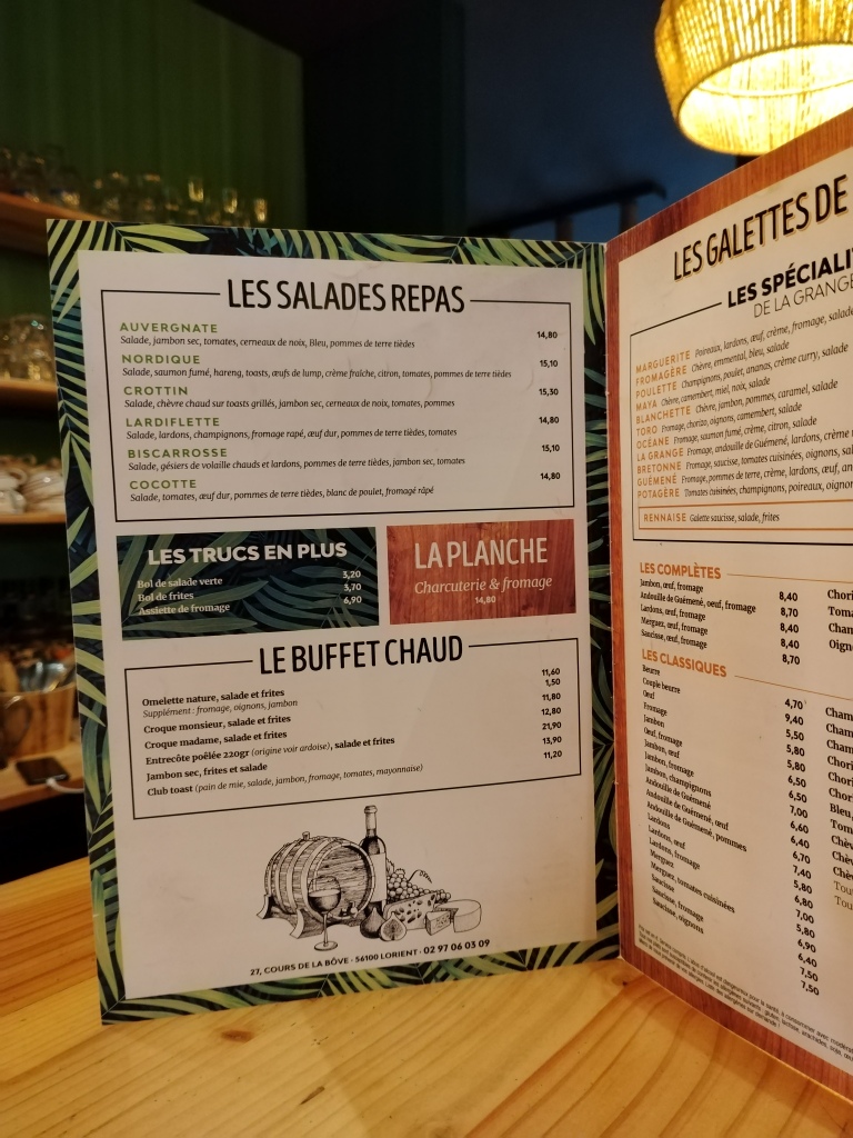Crêperie Lorient - La Grange - La brasserie